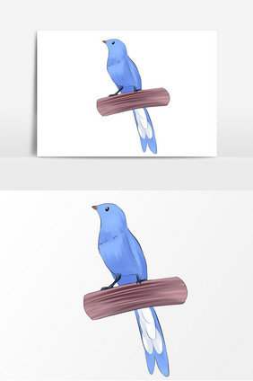 鸟类卡通元素形象