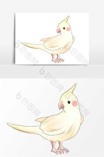 鸟类手绘卡通元素形象图片