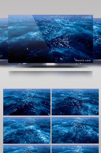 蓝色水面大气唯美科技企业宣传视频图片