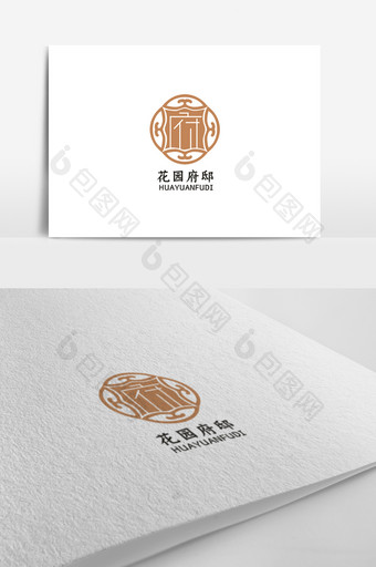 大气简洁中式高端尊贵地产logo设计图片
