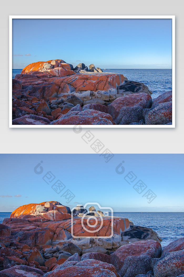 火焰湾上的红石滩高清自然风光摄影图片图片