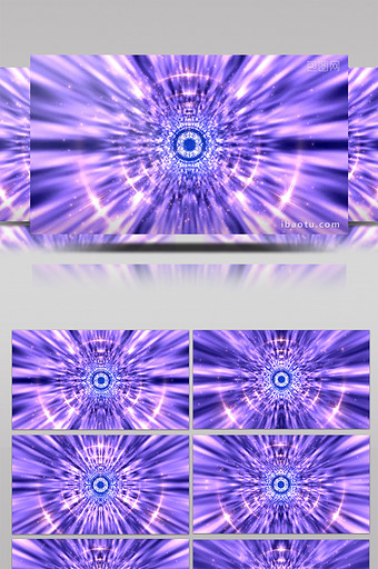 穿越动感紫色粒子光线背景led视频图片