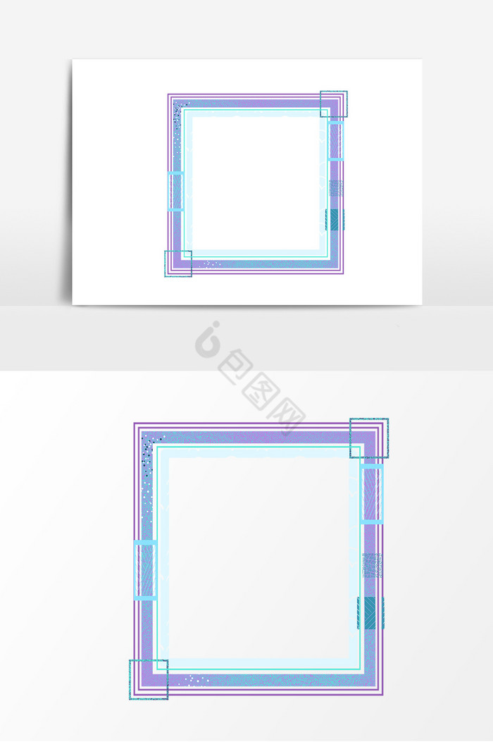 几何方形边框相框图片