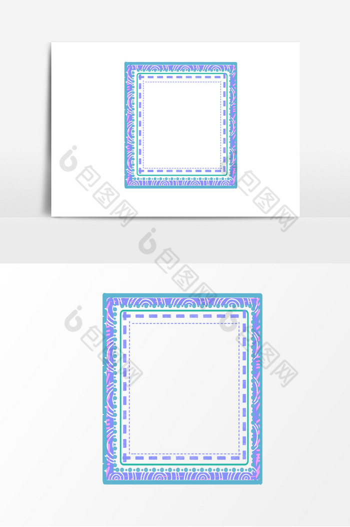 彩色线条边框图片相框图片图片