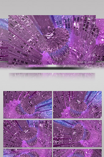 紫色炫酷大气唯美三维粒子舞台演绎背景视频图片