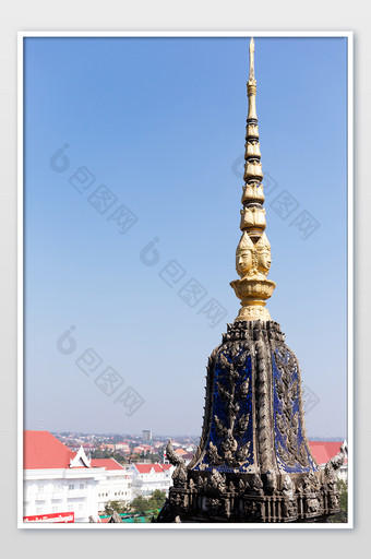 塔顶塔尖佛塔老挝