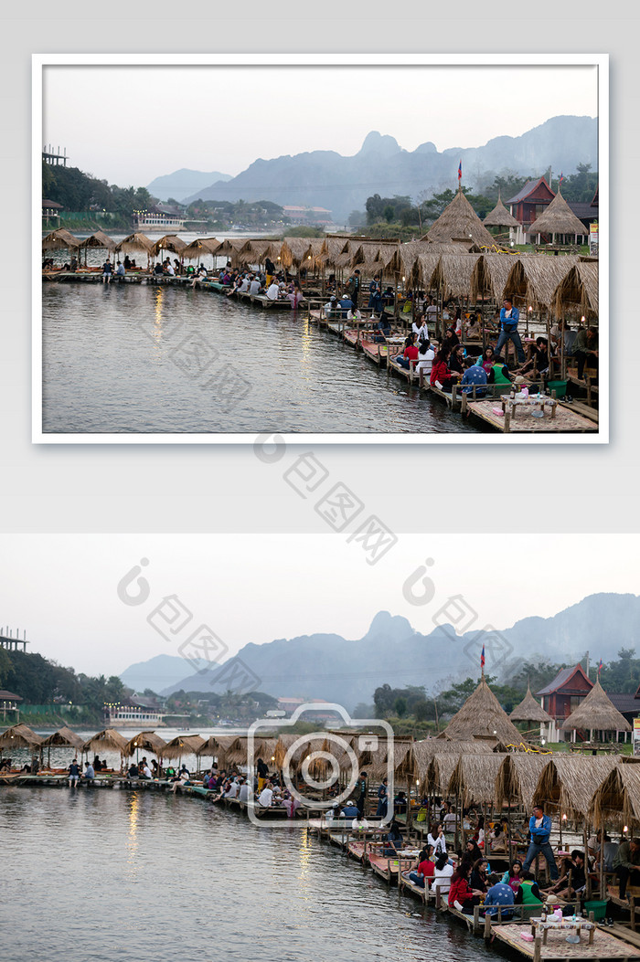 老挝湄公河畔风光风景