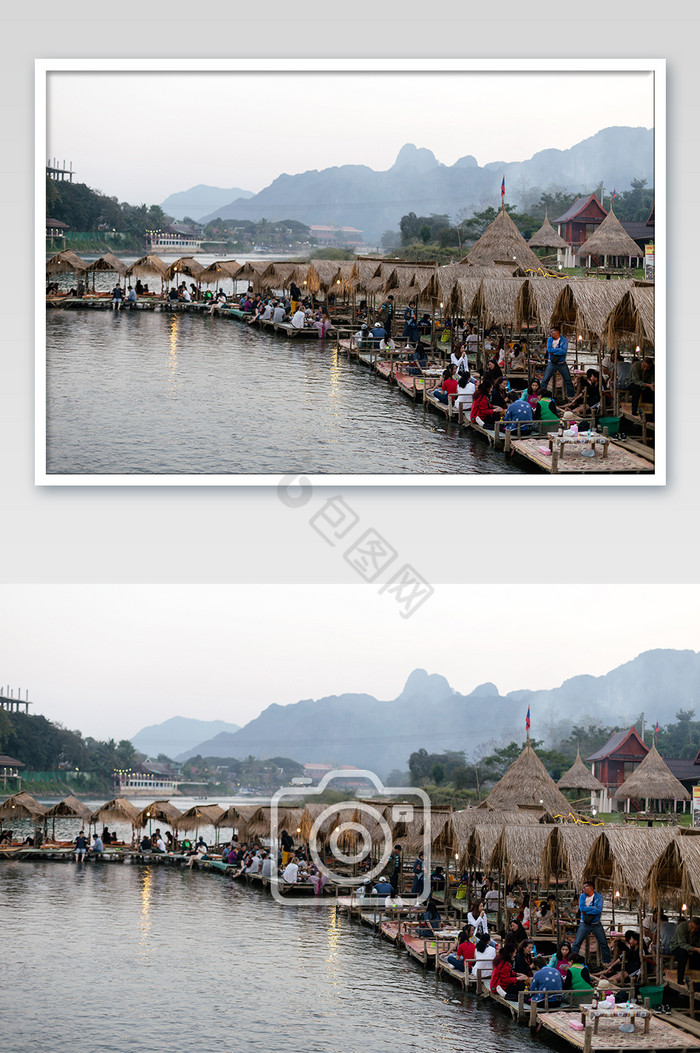 老挝湄公河畔风光风景图片