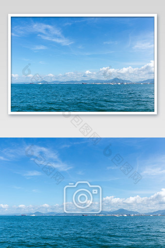 三亚度假蓝天大海风光大气蓝色图片