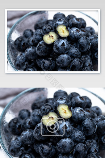 蓝莓果肉图片