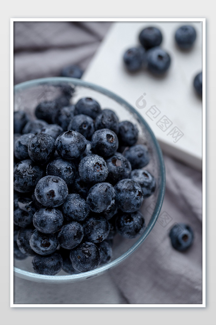 蓝莓浆果俯视细节特写摄影图片图片