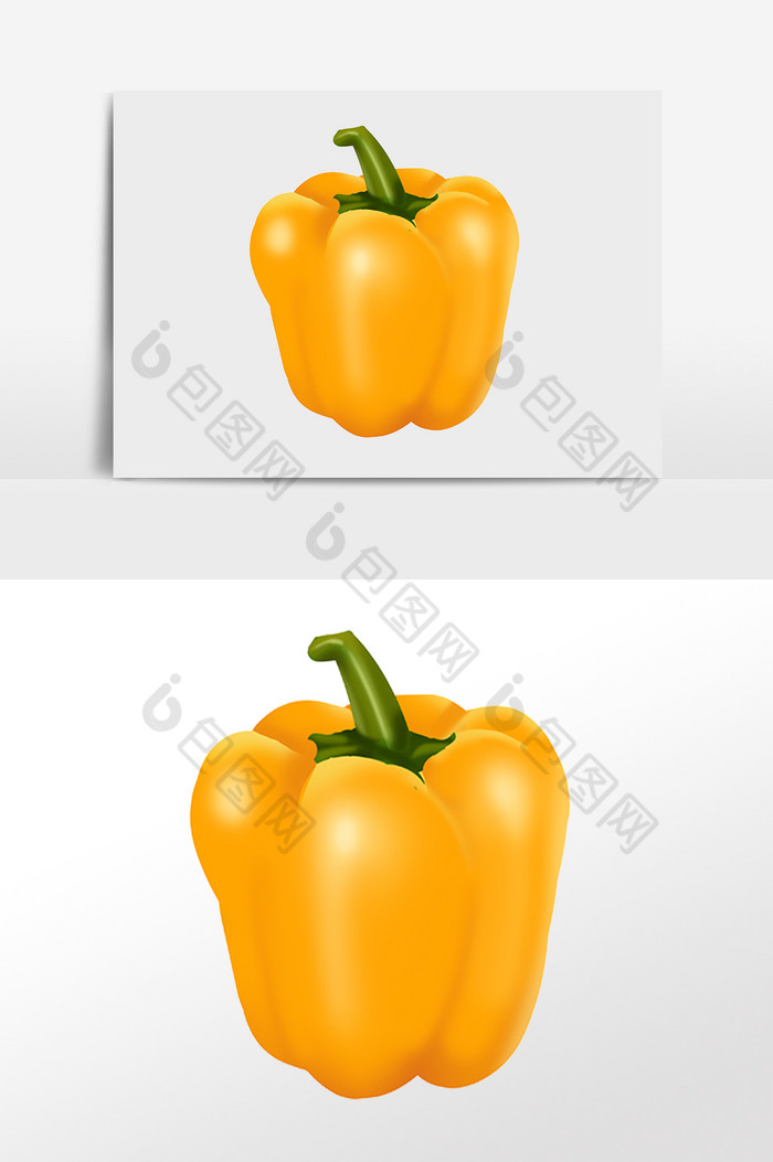 新鲜健康蔬菜菜椒插画图片图片
