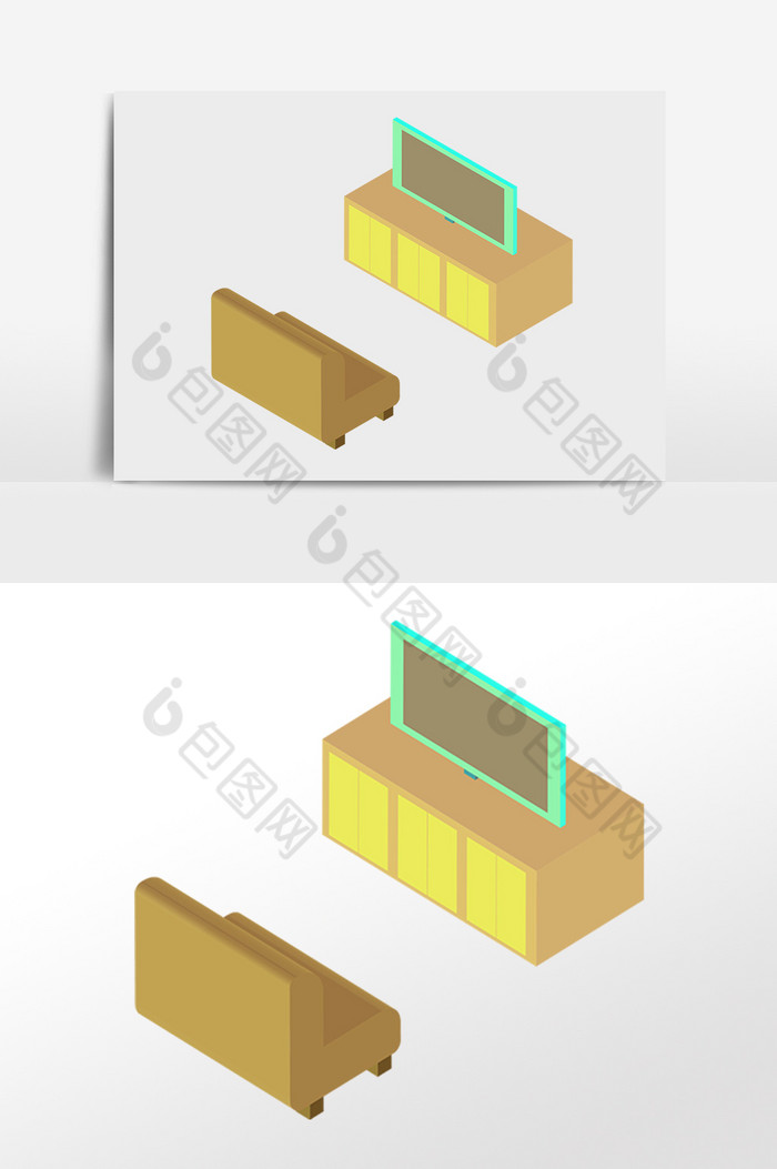 25D生活家具插画图片图片