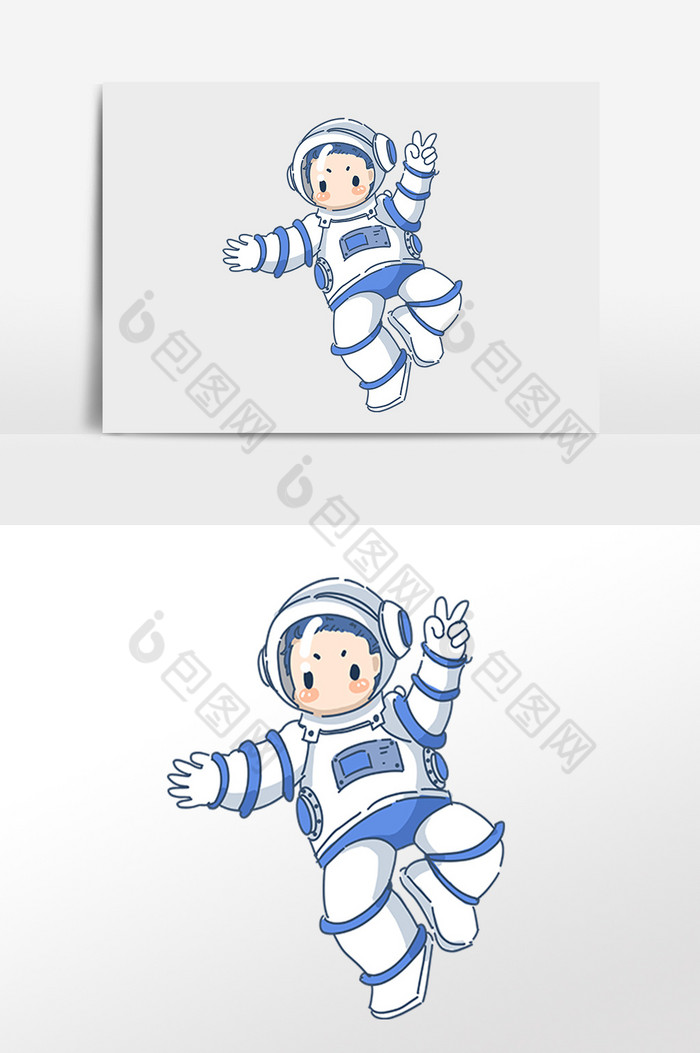 宇宙航天科技宇航员插画图片图片