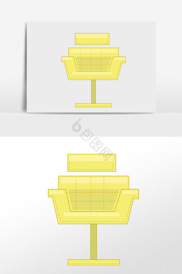 日常生活用品座椅插画图片