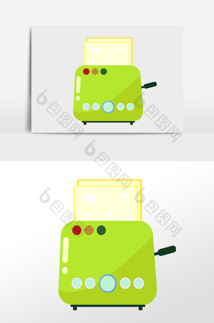 日常生活用品电器面包机插画图片图片