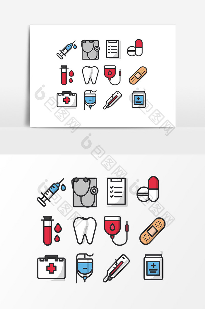 医疗主题用品设计素材