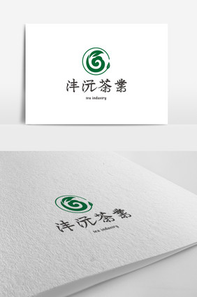 传统健康茶业品牌标识LOGO设计