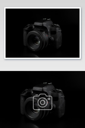黑底质感相机摄影图片