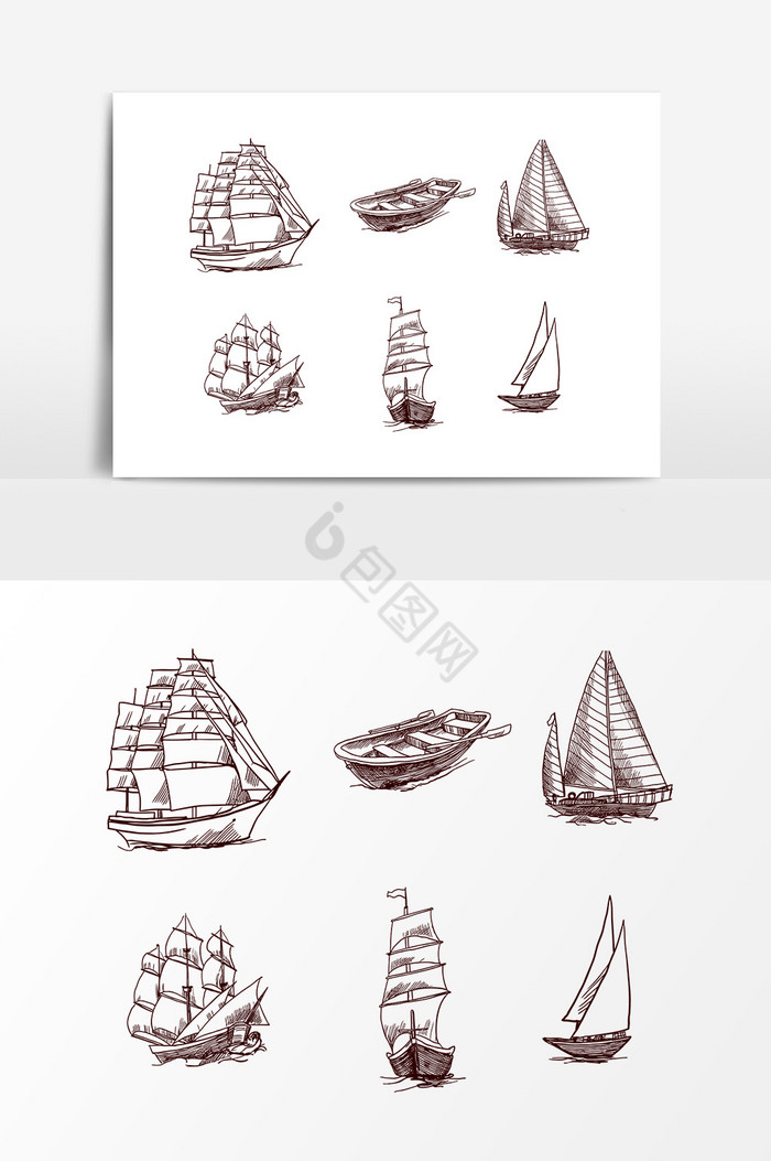 海上运输帆船图片