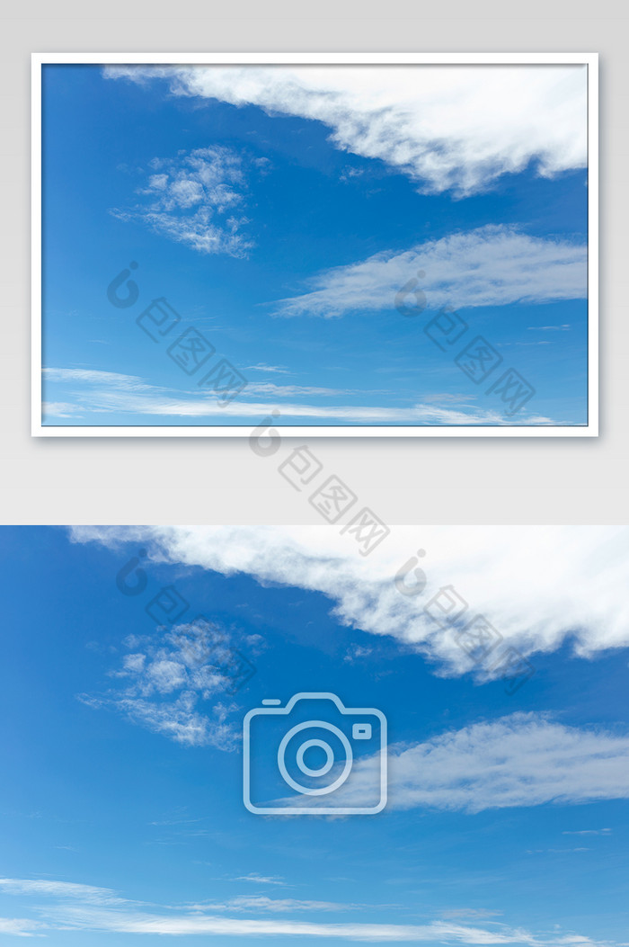 蓝天白云大气蓝色天空云彩背景图片图片