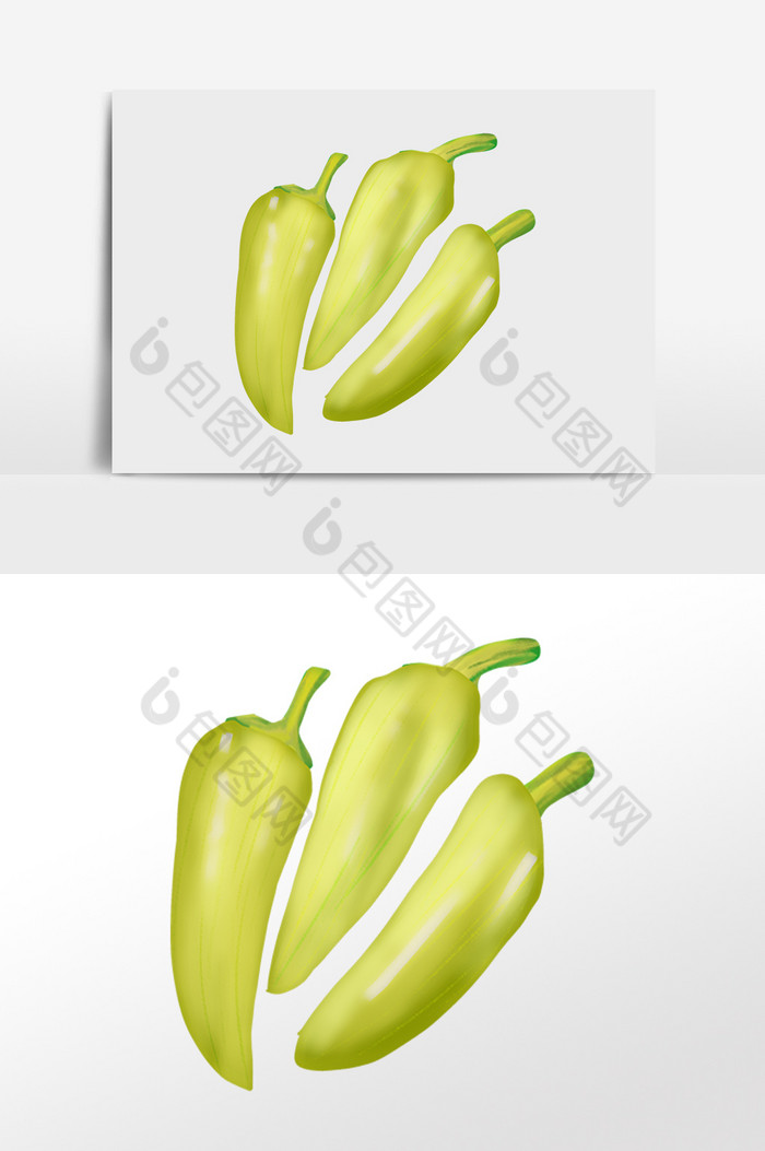 有机蔬菜辣椒插画图片图片