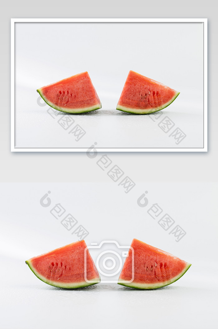 夏天新鲜水果美食西瓜摄影图