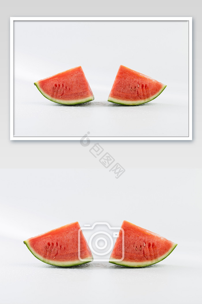 夏天新鲜水果美食西瓜摄影图图片