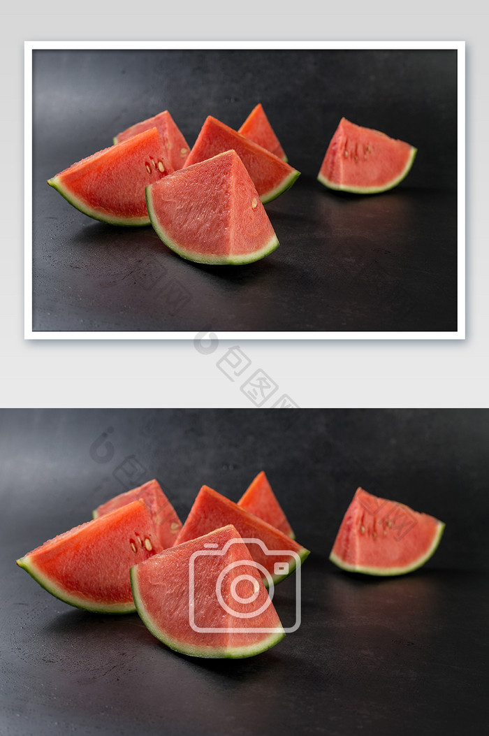 夏天新鲜健康水果西瓜高清摄影图