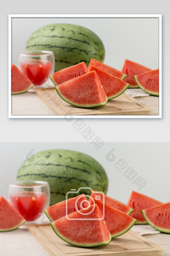 新鲜健康水果西瓜摄影图片