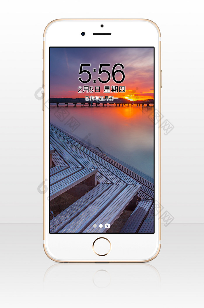 暖色码头黄昏摄影图手机壁纸 图片下载 包图网