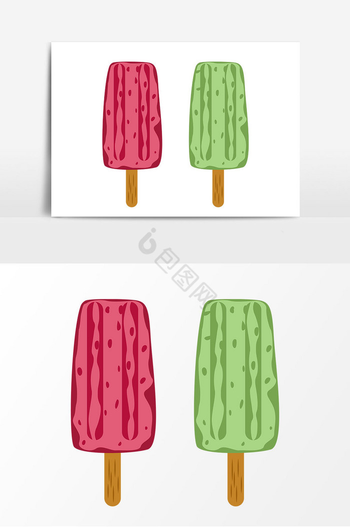 彩色冰糕图片