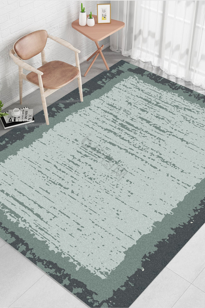 北欧现代迷彩纹理客厅地毯图案图片