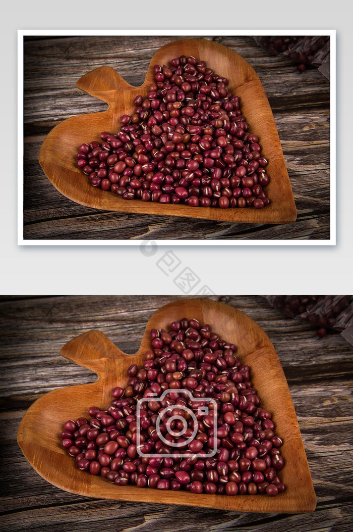 古风的摆拍的谷物杂粮红豆摄影图片图片