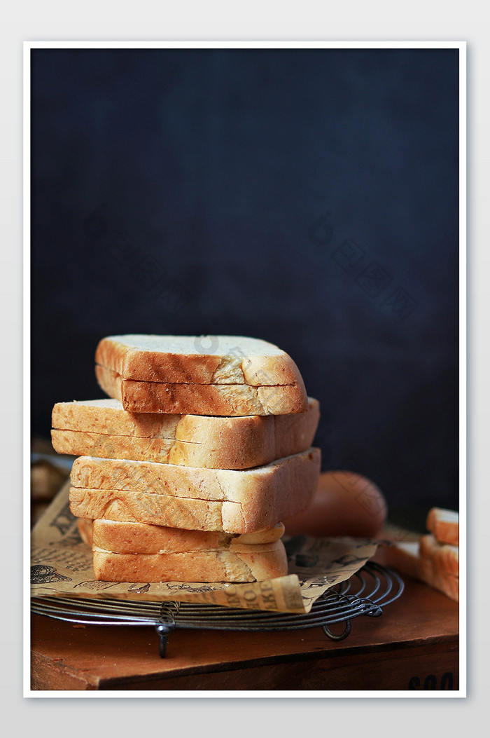 早餐吐司烘焙面包广告海报