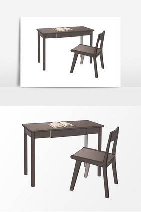 办公用具桌椅形象