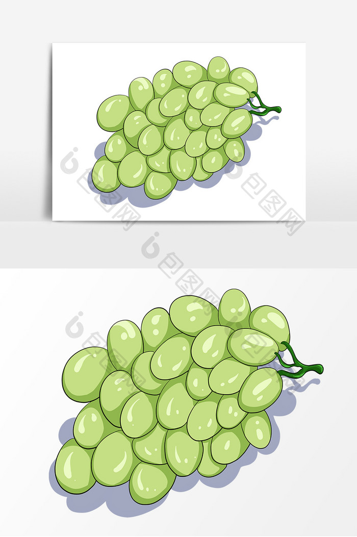 水果葡萄提子形象元素
