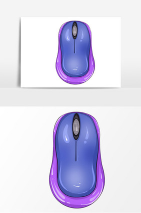 鼠标手绘卡通元素形象