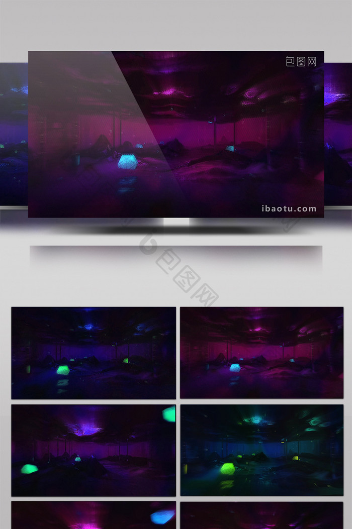 酷炫3D科幻空间穿梭夜店酒吧演出VJ视频