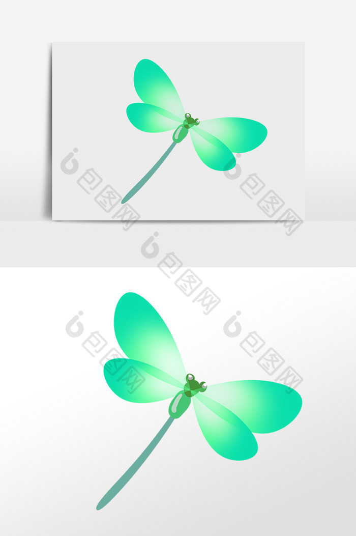 飞舞昆虫动物蜻蜓插画图片图片