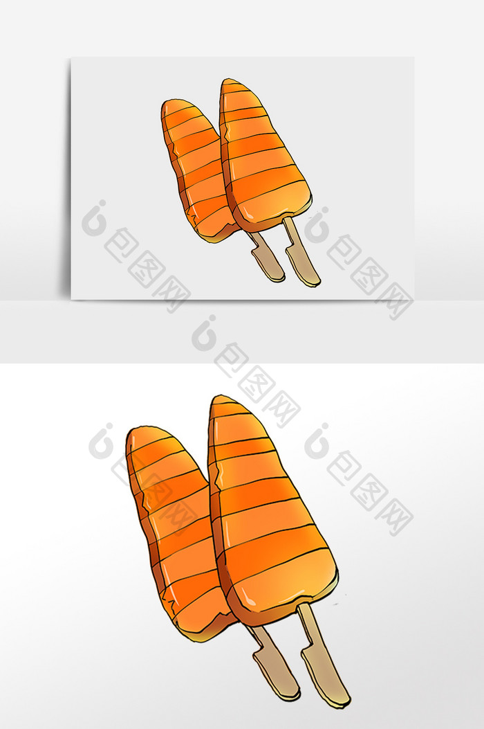 手绘特色食物小吃川香鸡柳插画