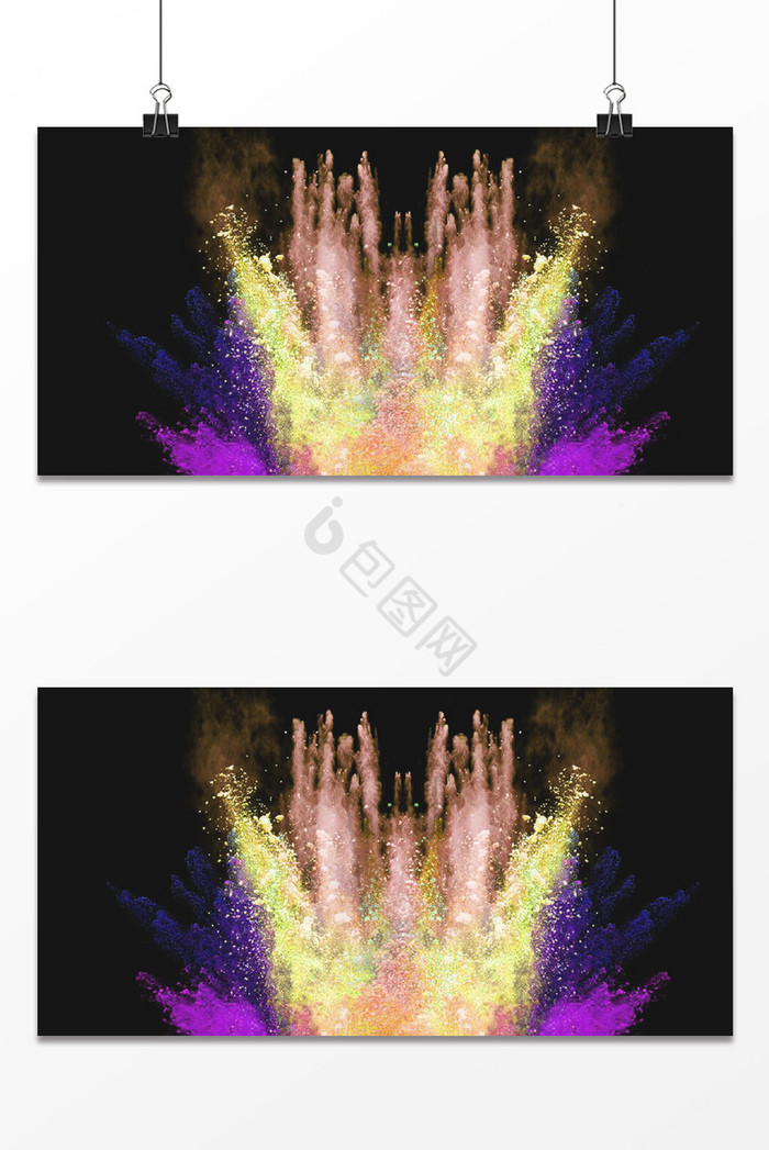 色彩颗粒化爆炸图片