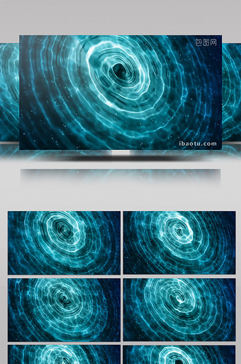 蓝色炫酷粒子水波展示晚会演绎背景视频图片