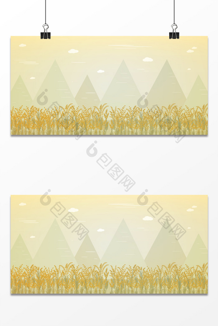 芒种小麦夏天堆叠播种节气麦穗背景