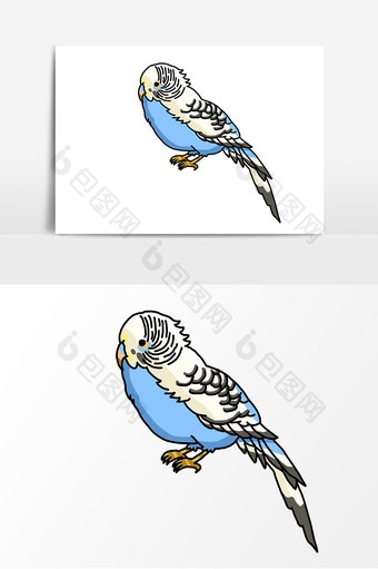 鸟类手绘卡通形象元素图案图片