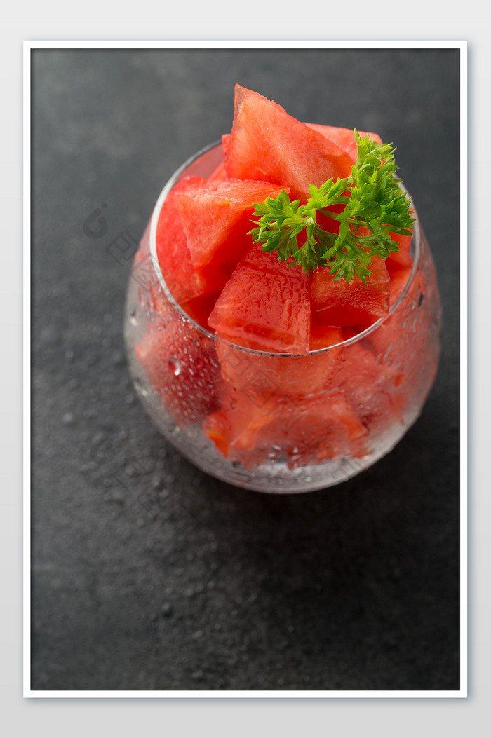 夏天新鲜水果西瓜果肉高清摄影图片
