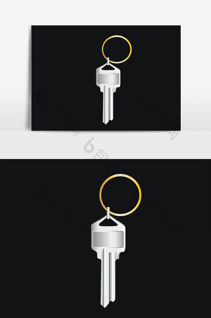 锁具开锁工具家门钥匙插画