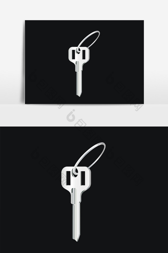 手绘锁具开锁工具家门小钥匙插画