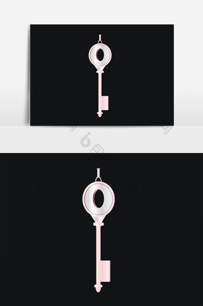 手绘锁具开锁工具首饰盒钥匙插画