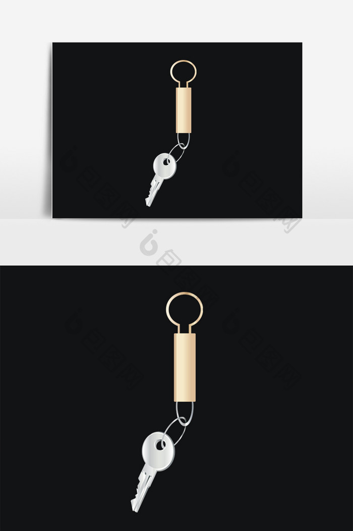 手绘开锁锁具工具家门小钥匙插画